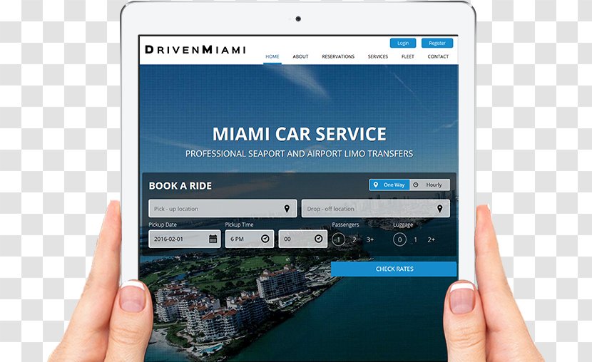 Driven Miami Limo Service / Black Car Smartphone Limousine Computer Software - Advertising - Private Transparent PNG