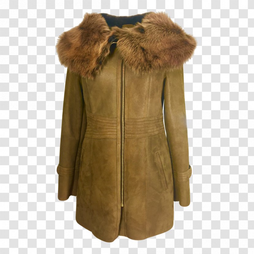 Fur Clothing Coat Leather Jacket Sheepskin - Hood Transparent PNG