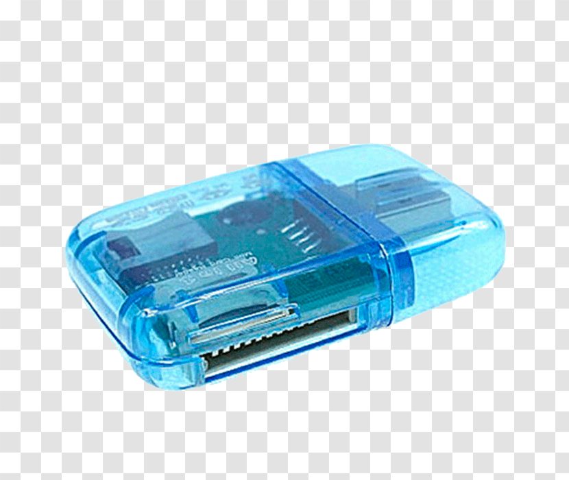 Flash Memory Cards USB Drives Card Reader Laptop - Aqua - Computing Transparent PNG