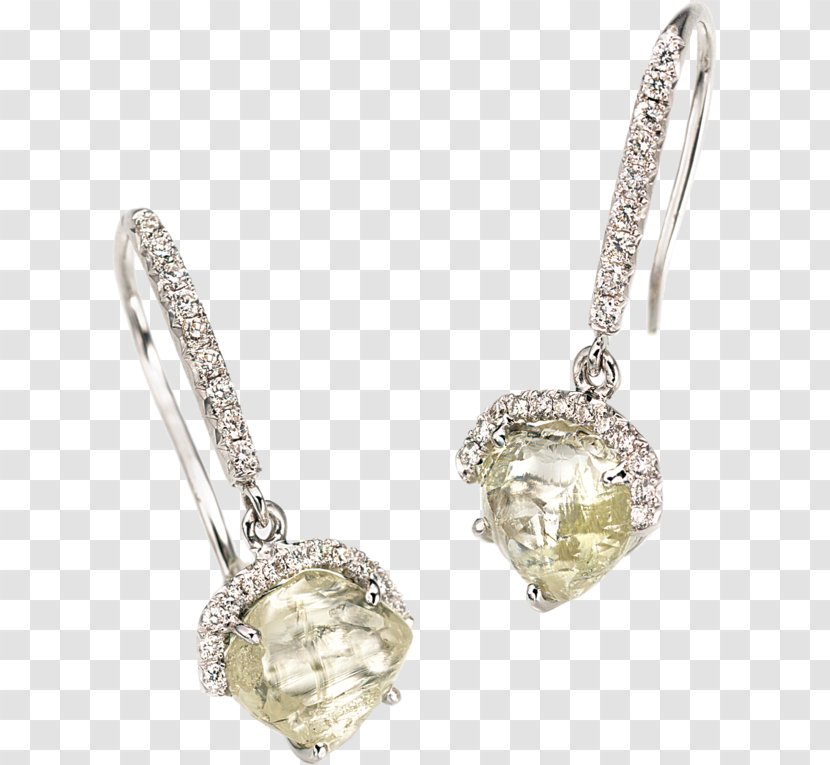 Earring Jewellery Rough Diamond Gemstone - Earrings - Champagne Bubble Transparent PNG