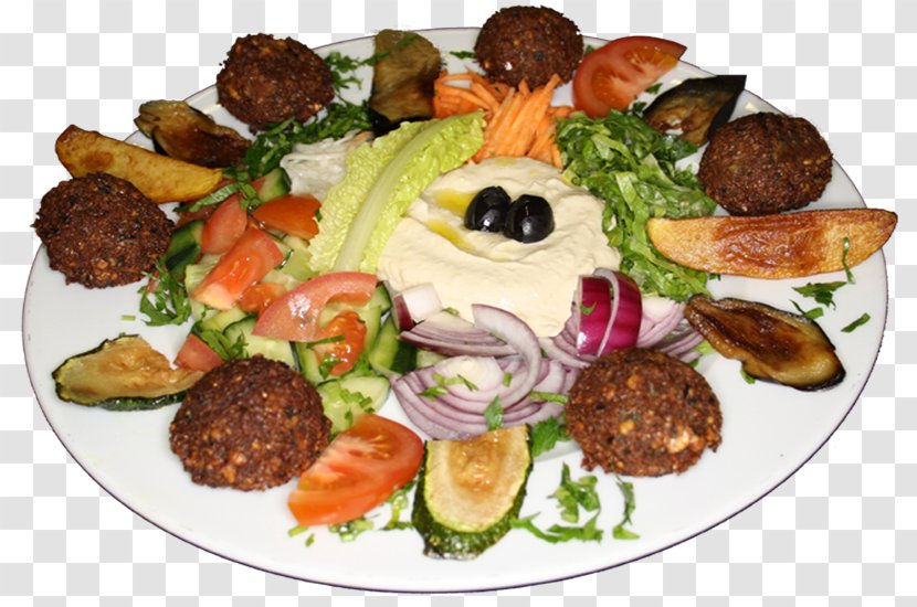 Falafel Full Breakfast Middle Eastern Cuisine Meze Hors D'oeuvre - Mediterranean Food - Junk Transparent PNG