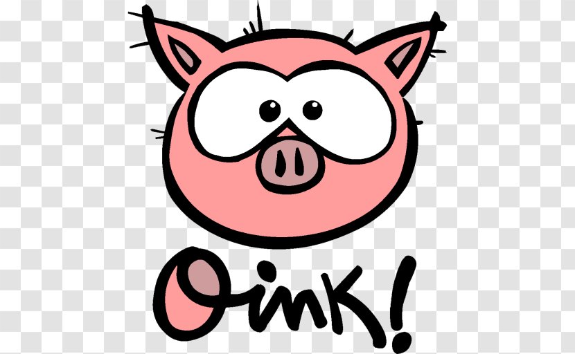 Logo Oink Domestic Pig P I G PIG Little Bit - Artwork - Nose Transparent PNG