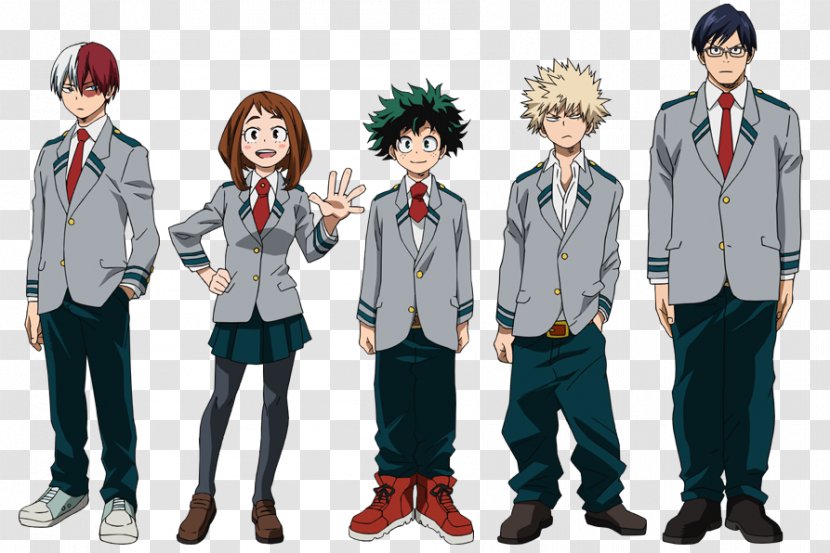 My Hero Academia Tuxedo School Uniform Costume - Watercolor - Cosplay Transparent PNG