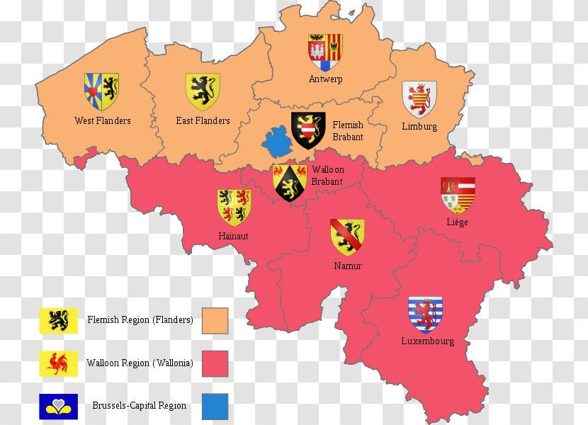 Coat Of Arms Belgium Provinces Villers-Saint-Amand Mainvault - Area Transparent PNG