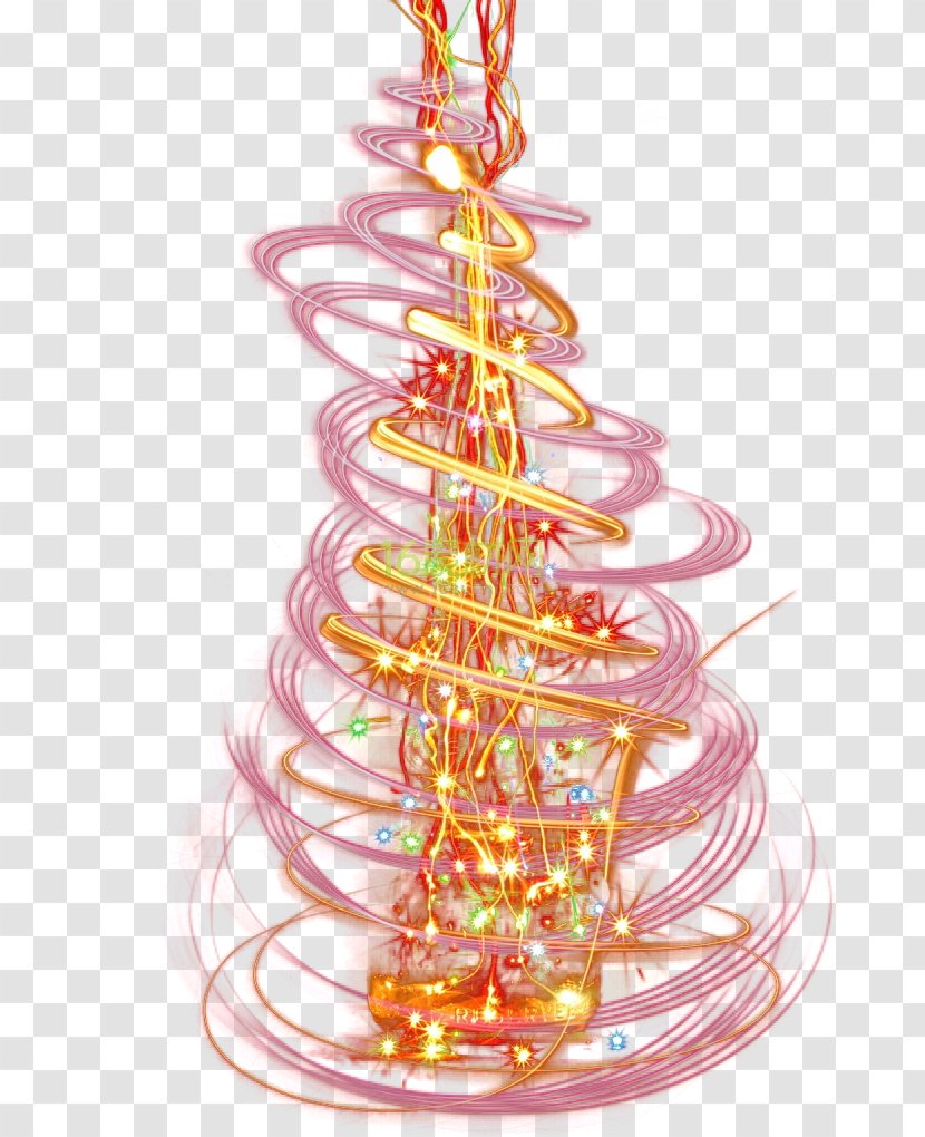 Light Christmas Tree Color - Lighting - Glare Transparent PNG