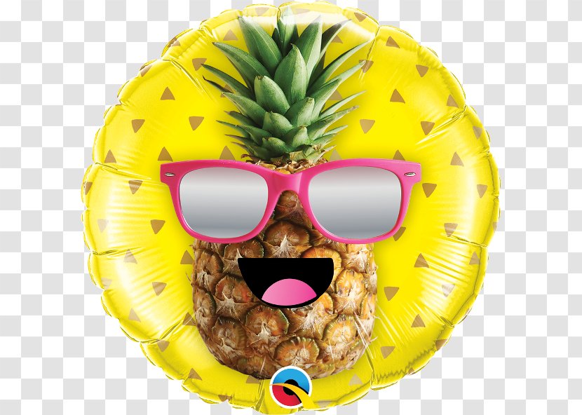Balloon Birthday Aluminium Foil Party Pineapple - Cuisine Of Hawaii - Cool Transparent PNG