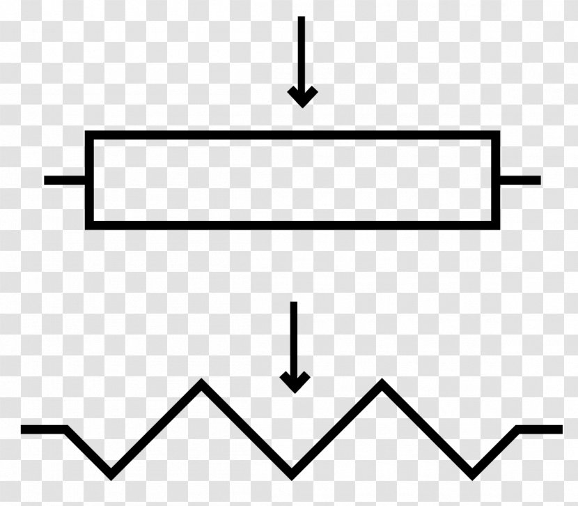Resistor Electrical Resistance And Conductance Electronics Symbol - Circuit Diagram Transparent PNG