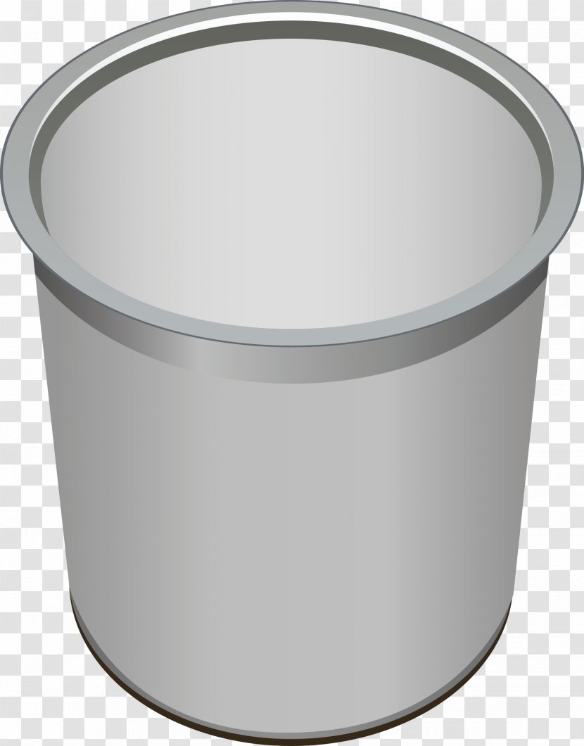 Waste Container - Stainless Steel Trash Can Vector Transparent PNG