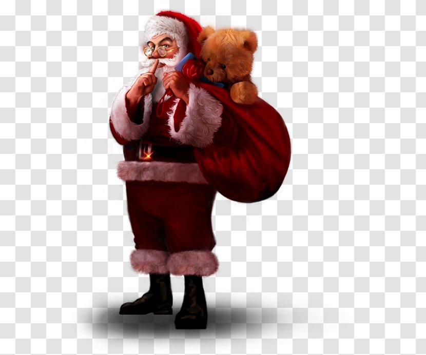 Santa Claus (M) Christmas Day Fur - M Transparent PNG