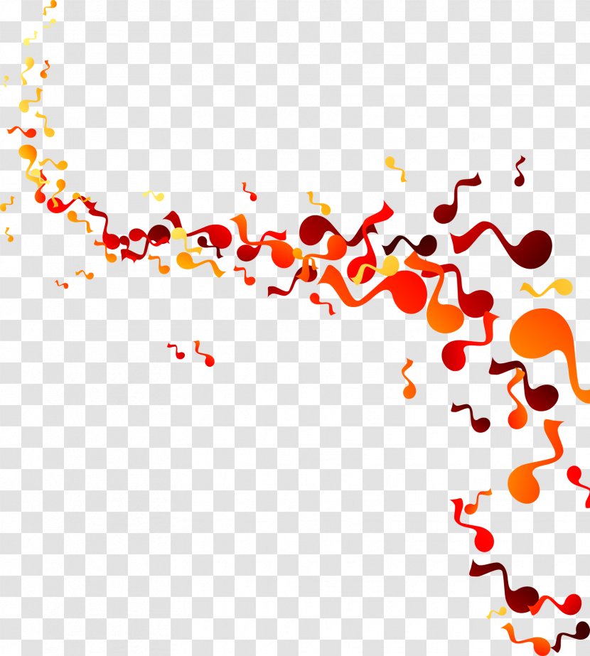 Musical Note Euclidean Vector - Flower - Floating Notes Transparent PNG