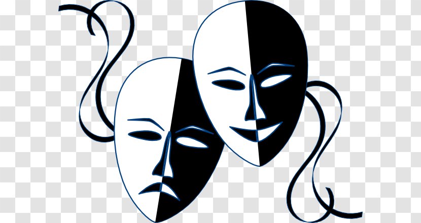 Mask Theatre Clip Art - Silhouette Transparent PNG