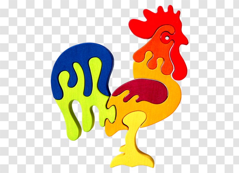Rooster Jigsaw Puzzles Toy Animals Of The Farm - Montessori Washing Toys Transparent PNG