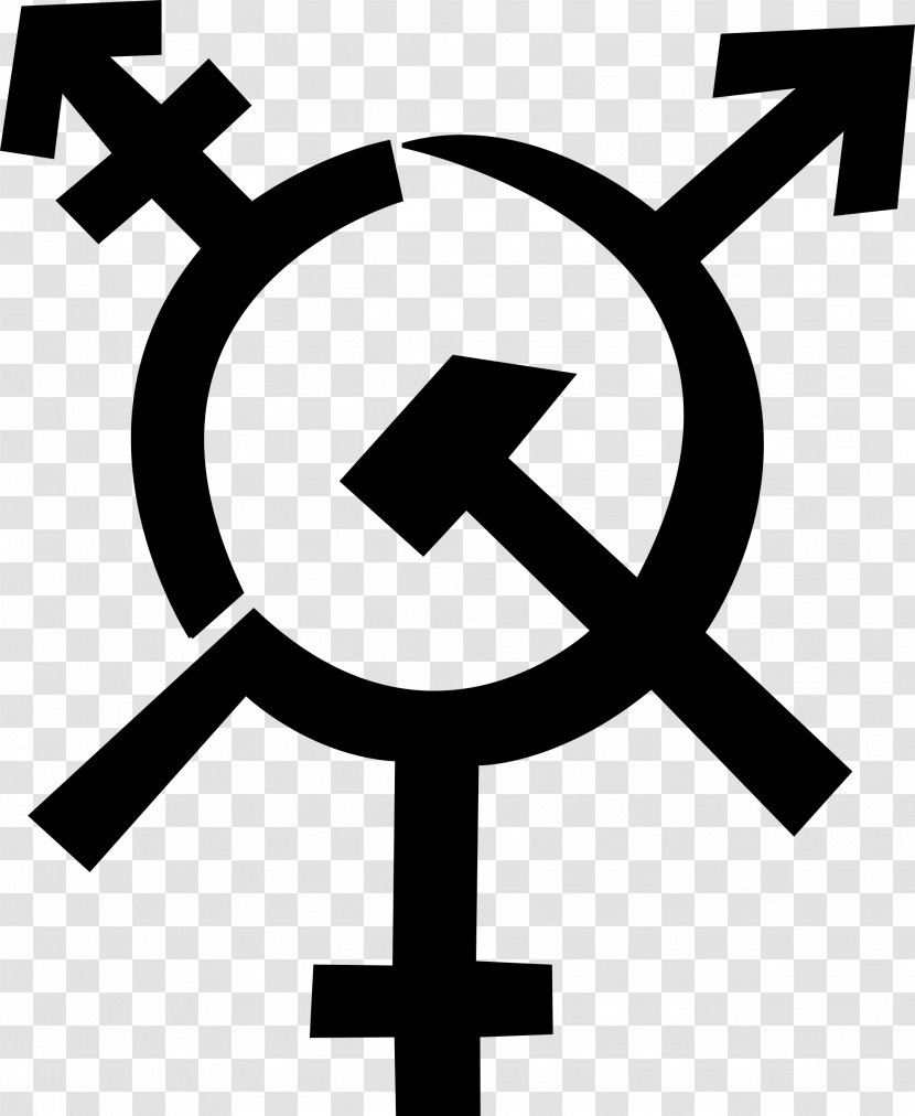 Transgender Socialism Gender Symbol Communism LGBT - Transsexualism - Hammer And Sickle Transparent PNG