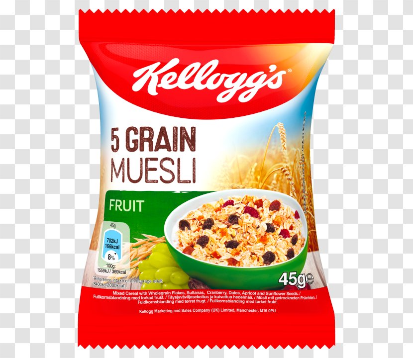Corn Flakes Breakfast Cereal Muesli Crunchy Nut - Granola - Cereals And Fruits Transparent PNG