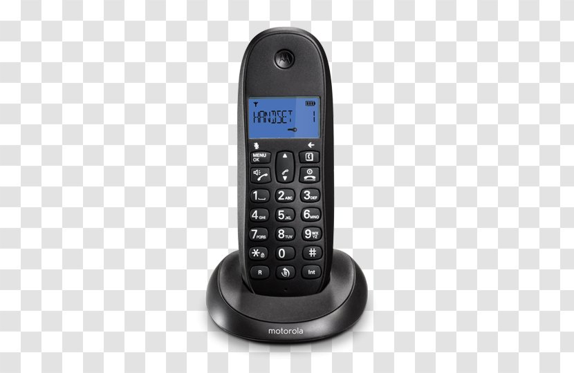 Cordless Telephone Digital Enhanced Telecommunications Home & Business Phones Motorola - TELEFONO Transparent PNG