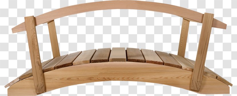 Garden Bridge Cedar Wood Handrail - Hardwood - Small Wooden Transparent PNG