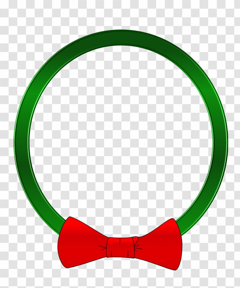 Christmas Circle Ribbon Clip Art - Cliparts Transparent PNG