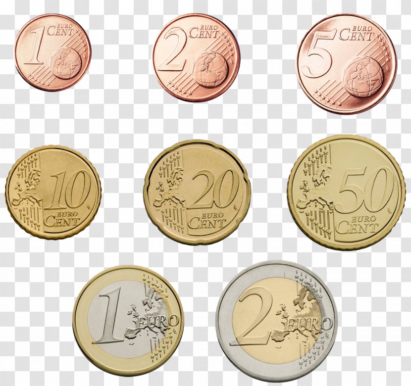 Euro Coins Money 50 Cent Coin - Numismatics Transparent PNG