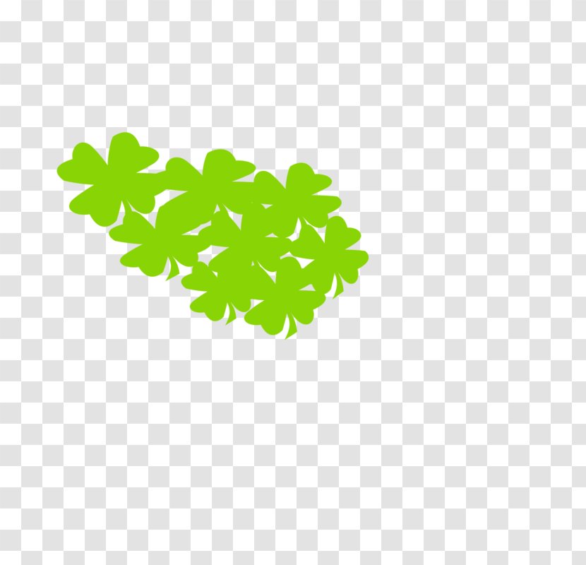 Four-leaf Clover Green - Tree - Many Transparent PNG