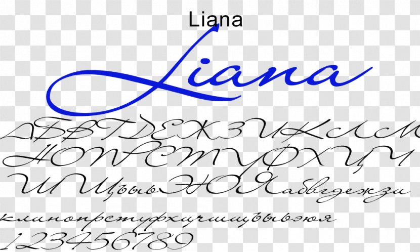 Handwriting Script Typeface X Font Server Calligraphy - Paper Product - Liana Transparent PNG