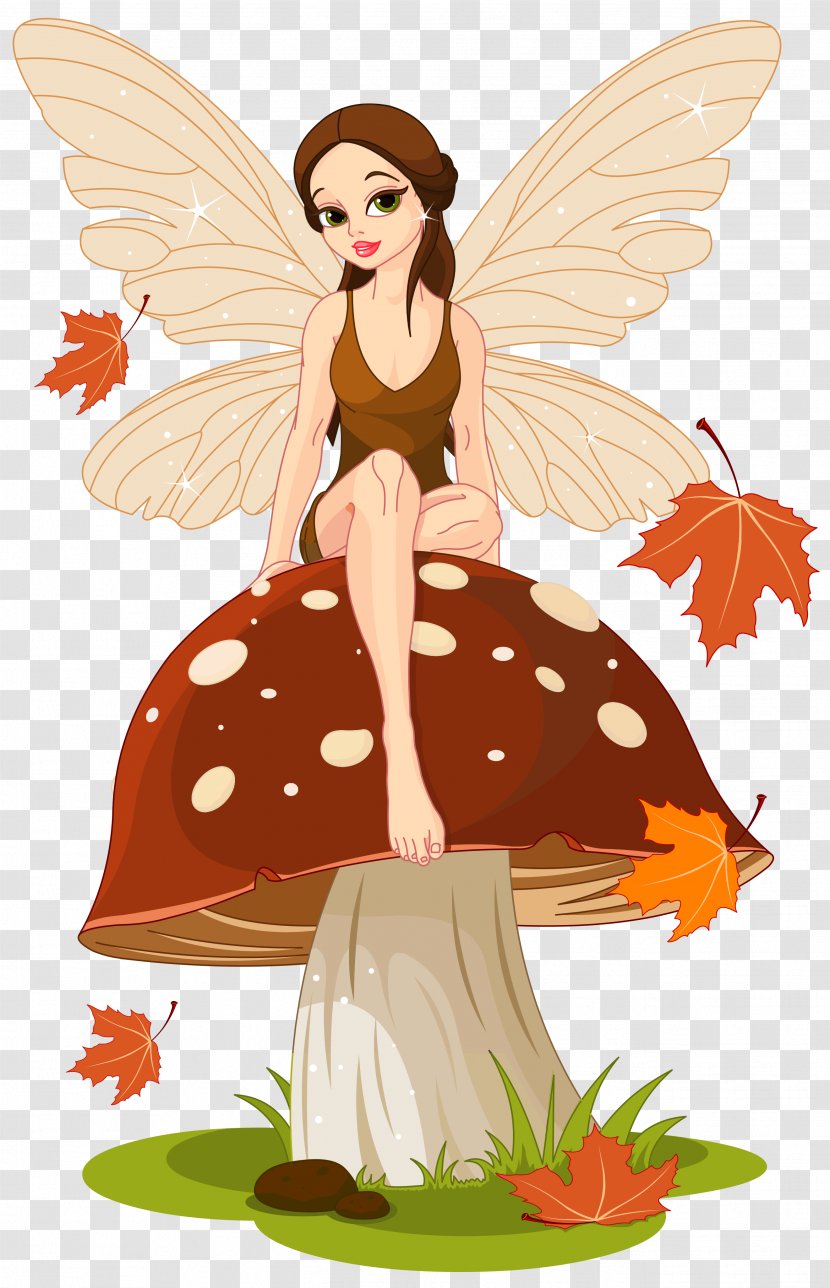 Mushroom Fairy Ring Marasmius Oreades Fungus - Illustration - Autumn Fairyand Clip-Art Image Transparent PNG