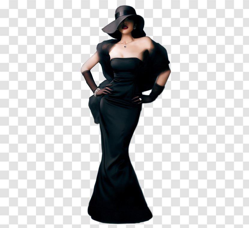 Woman Photography Little Black Dress - Neck - Shoulder Transparent PNG