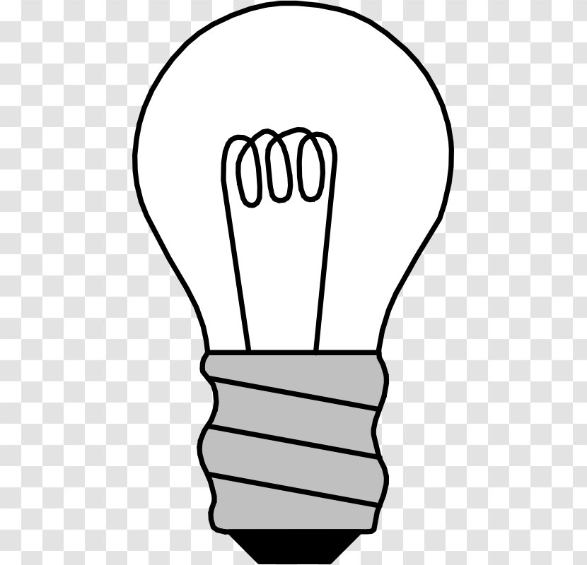 Incandescent Light Bulb Lamp Clip Art - Turn Off Transparent PNG
