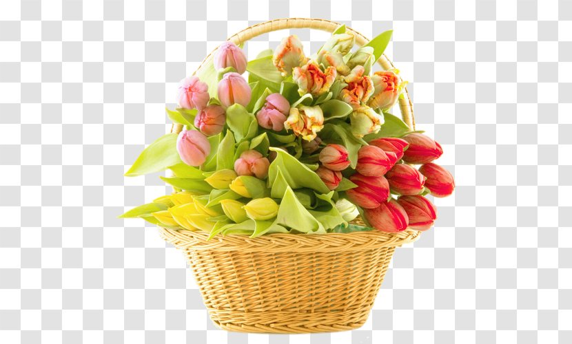 Basket Of Flowers Flower Bouquet - Watercolor Transparent PNG