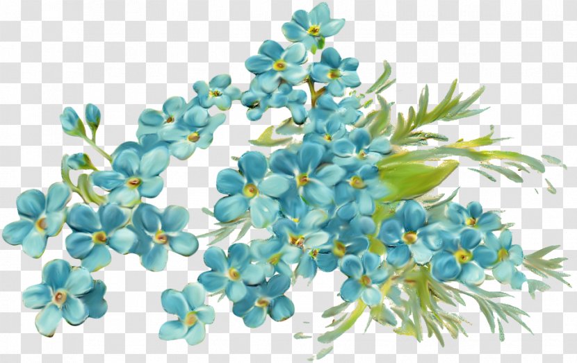 Flower - Blue - Motif Transparent PNG