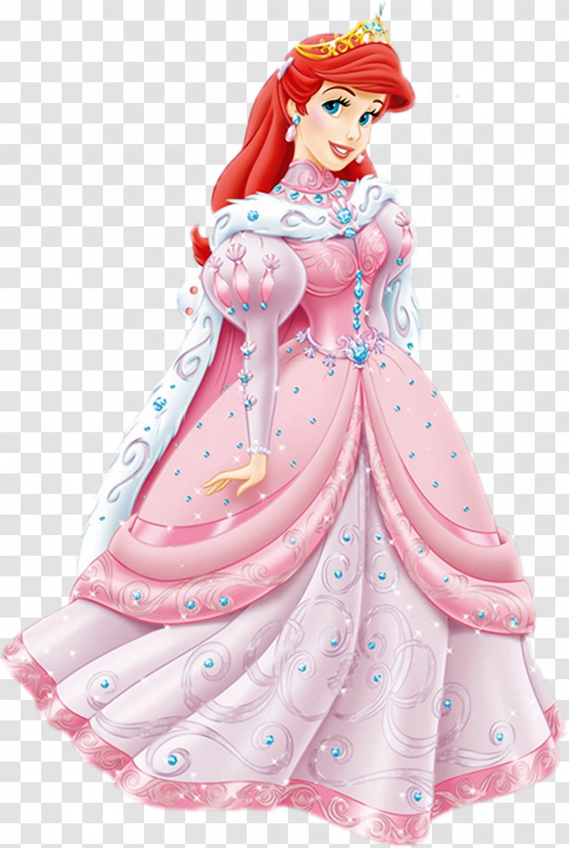 Ariel Belle The Little Mermaid Disney Princess Dress - Pink - Transparent Clipart Transparent PNG