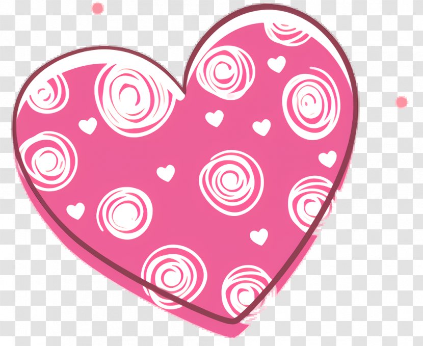 Valentines Day Heart - Pink M - Paisley Motif Transparent PNG