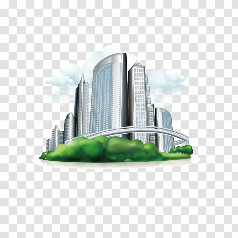 Commercial Building Icon - Design - Vector City Transparent PNG
