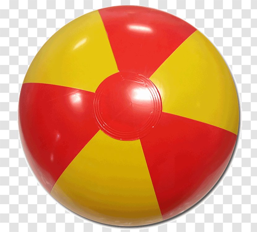 Red Yellow Beach Ball Sphere Transparent PNG