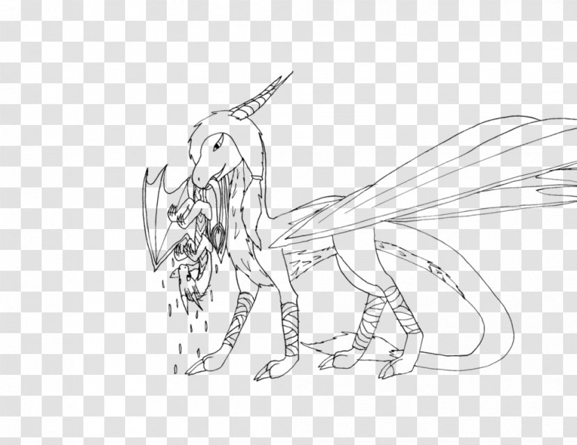 Line Art Cartoon White Wildlife Sketch - Big Fish Transparent PNG