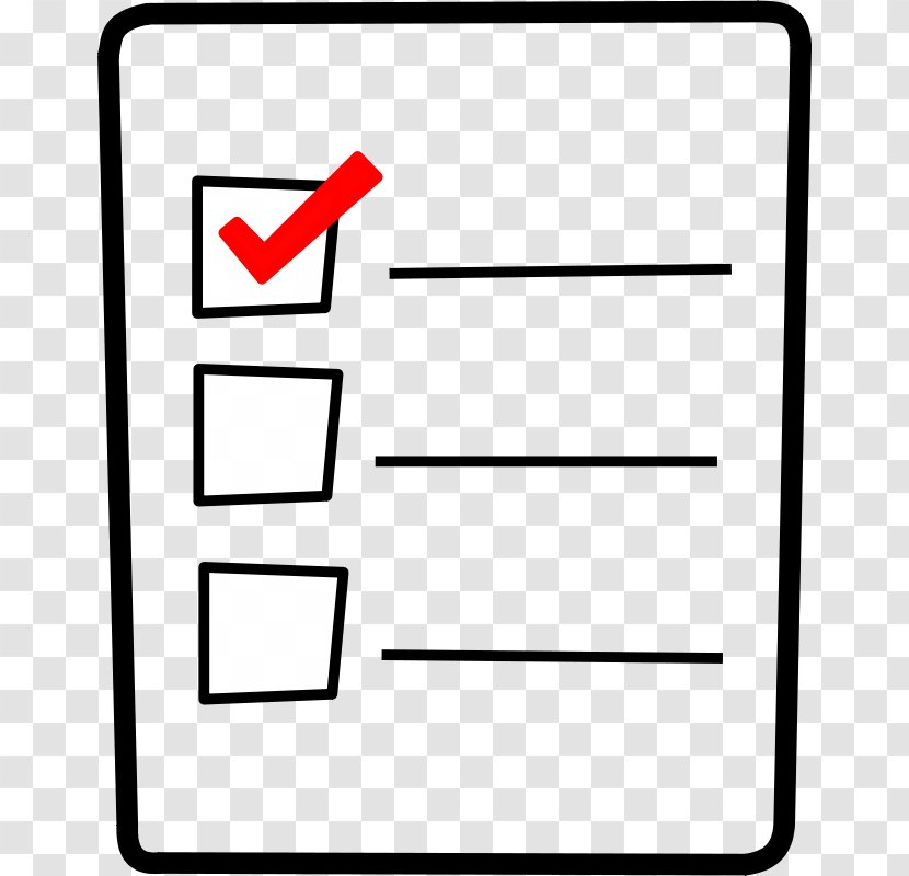 Checklist Free Content Royalty-free Clip Art - Rectangle - Picture Of A Check Transparent PNG