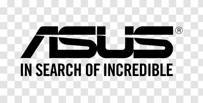 Laptop ASUS Logo 华硕 - Black And White Transparent PNG