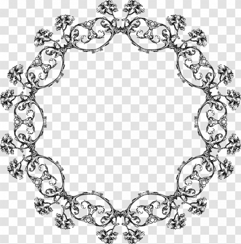Body Jewellery Monochrome Photography - Picture Frames Transparent PNG