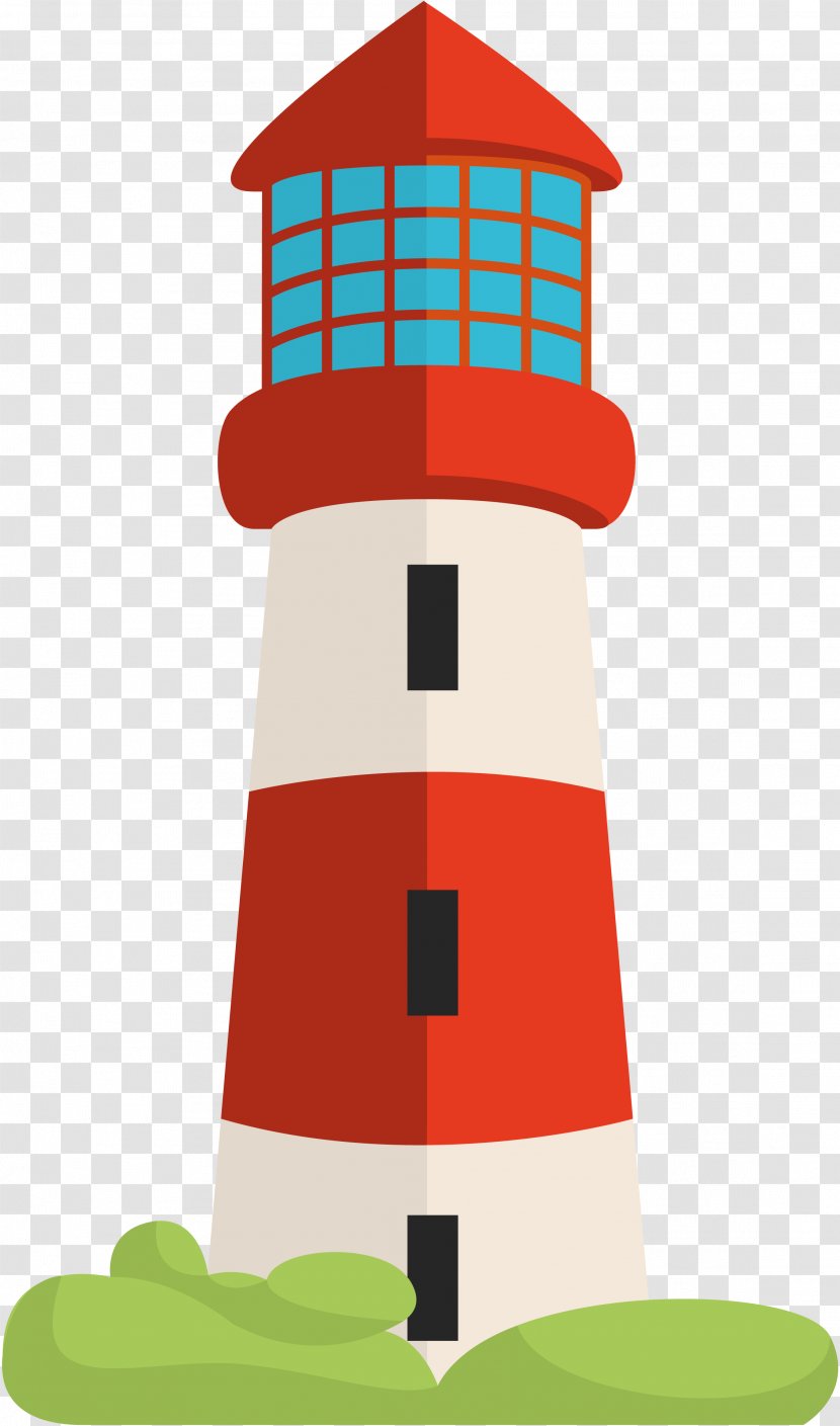 Lighthouse Clip Art - Drawing - Red And White Stripes Transparent PNG