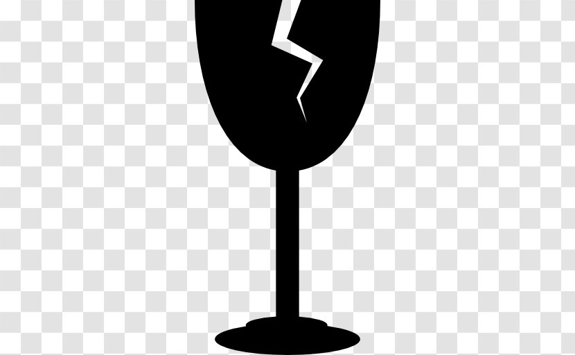 Wine Glass Cocktail Champagne - Black And White - Cracks Transparent PNG