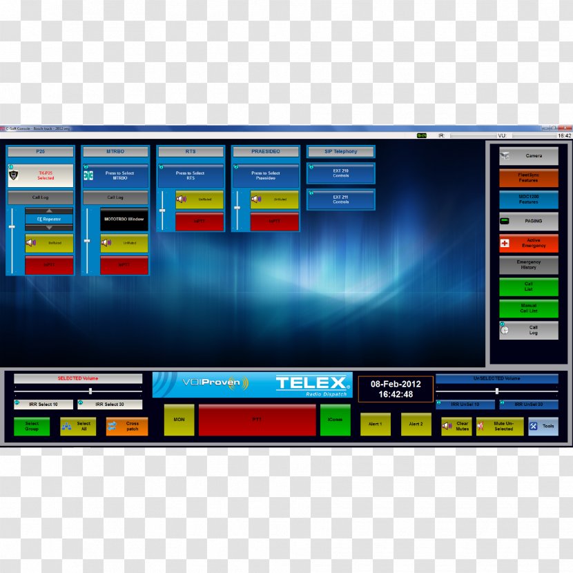 Telex Computer Software Dispatch Wireless System Console Transparent PNG