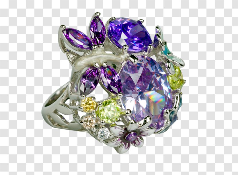 Lilac Jewellery Ring Amethyst Purple - Red - Flower Transparent PNG