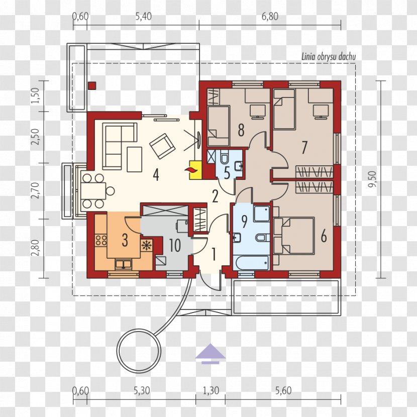 House Plan Floor Home Room - Project Transparent PNG