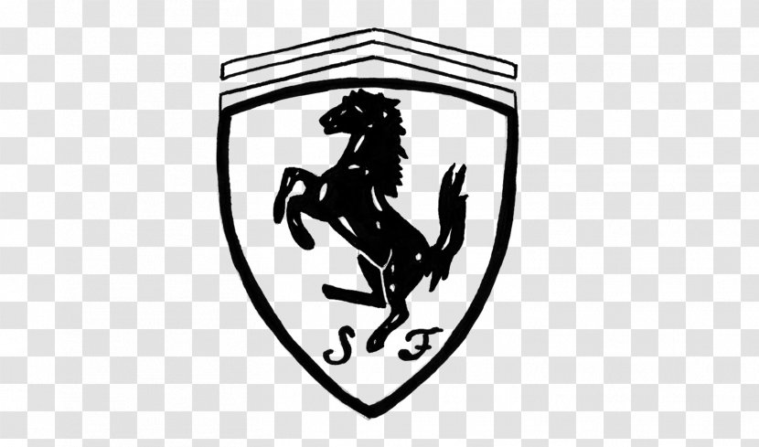 Ferrari S.p.A. Logo Drawing Image Emblem - Fictional Character Transparent PNG