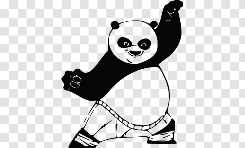 Giant Panda Kung Fu Drawing Виниловая интерьерная наклейка - Shoe - Sticker Transparent PNG