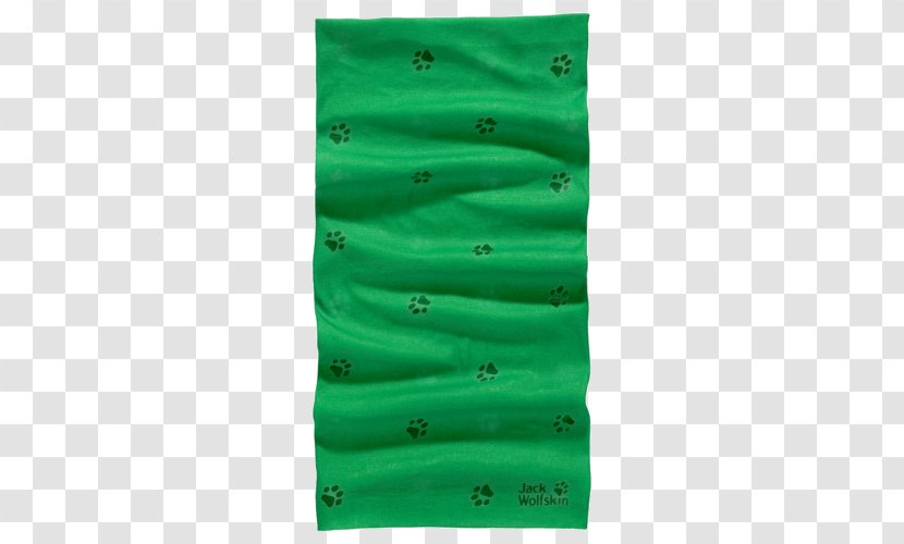 Neck Gaiter Kerchief Kinder Chocolate Paw Jack Wolfskin - Child - Seagrass Transparent PNG