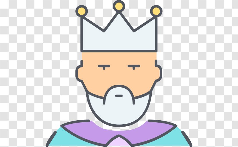 King Cartoon - Head - Pleased Transparent PNG