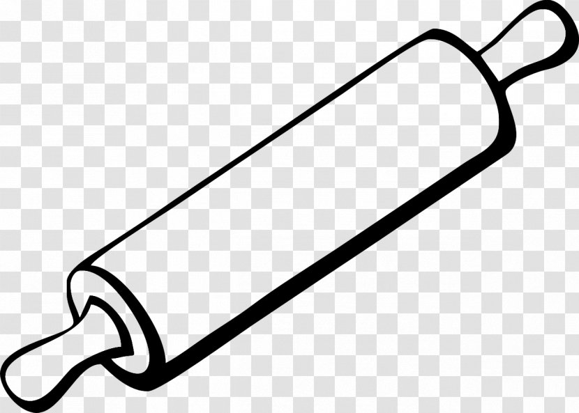 Rolling Pins Roti Clip Art - Black - Roll Clipart Transparent PNG