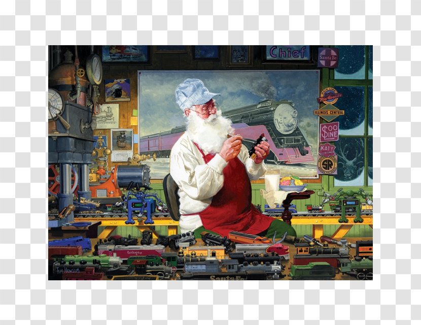 Jigsaw Puzzles Santa Claus Puzzle Hobby Cobble Hill - Painting Transparent PNG