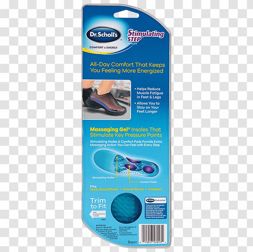 Dr. Scholl's Scholls Insoles Shoe Insert Comfort & Energy Work With Massaging Gel - Woman - Women Day Offer Transparent PNG