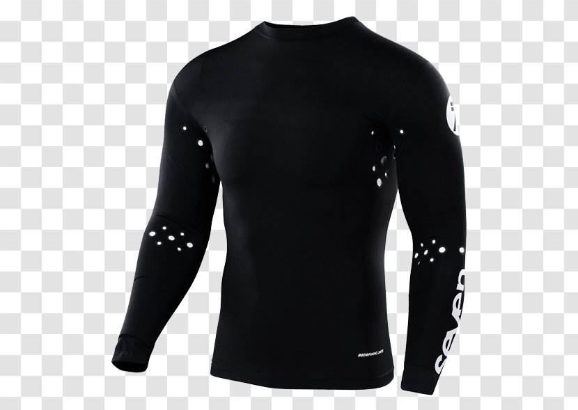 T-shirt Sleeve Clothing Jersey - Black Transparent PNG